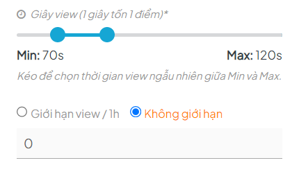 Cài đặt thời gian view ngẫu nhiên cho mỗi  lượt truy cập website