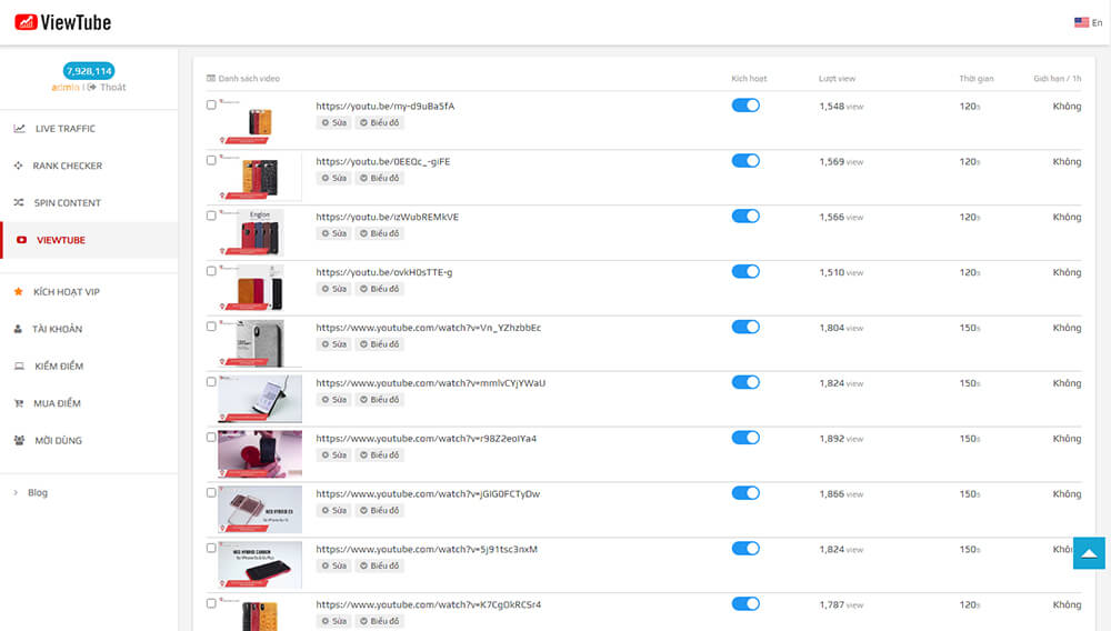 Increase YouTube online views for free with ViewTube