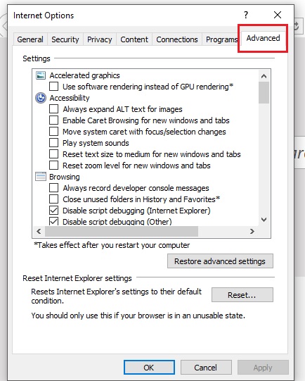 Hướng dẫn tắt âm thanh Internet Explorer