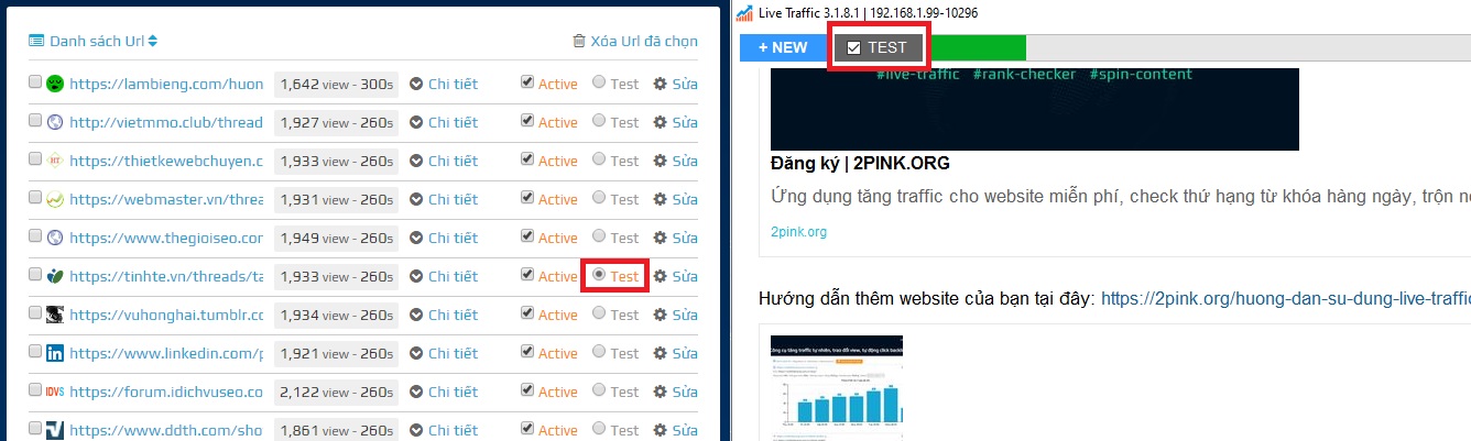 Hướng dẫn sử dụng Live Traffic