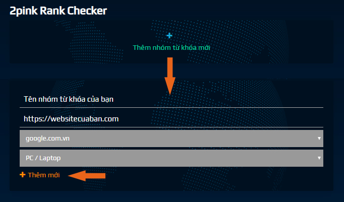 Thêm nhóm từ khóa mới