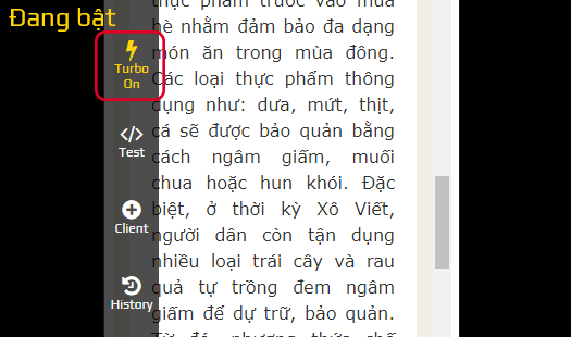 Bật turbo view Live Traffic